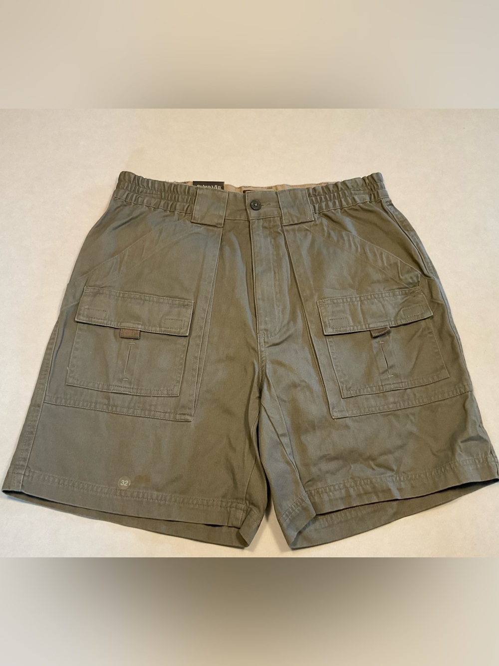 St. John's Bay cotton twill cargo hiking shorts